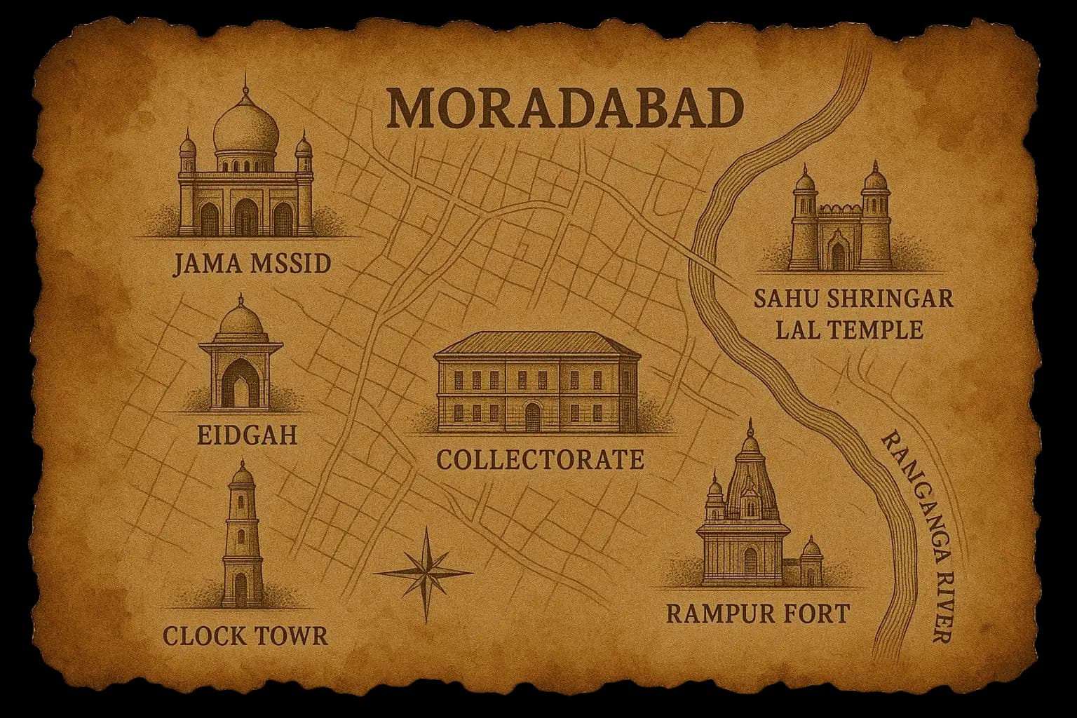 Moradabad Map