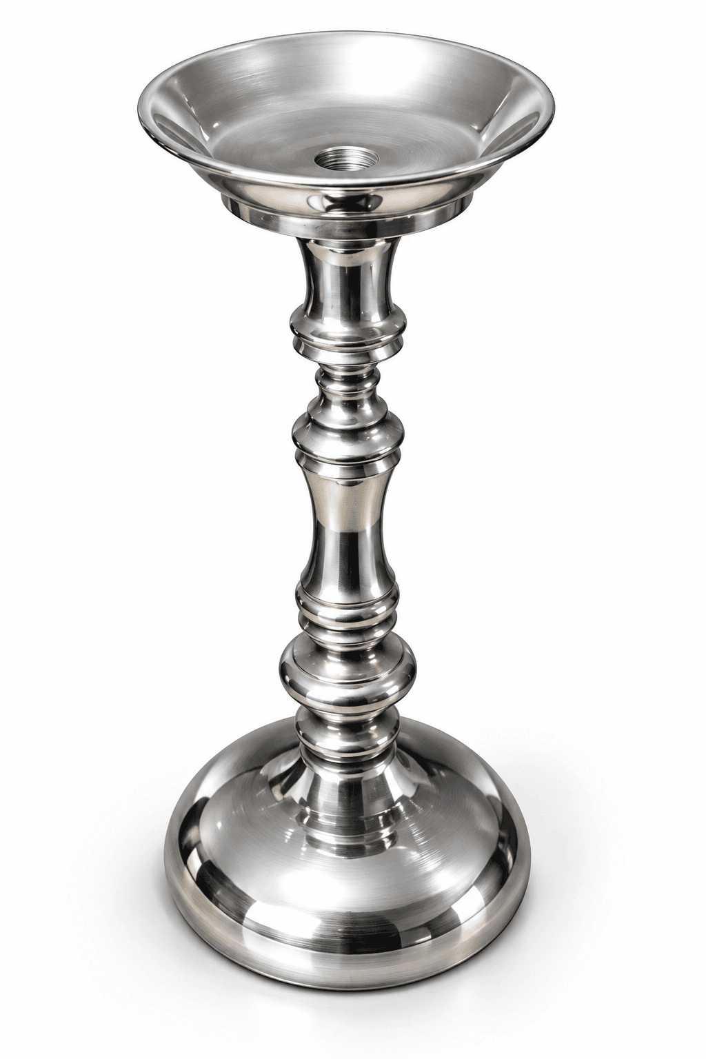 Silver Candlestick Pedestal