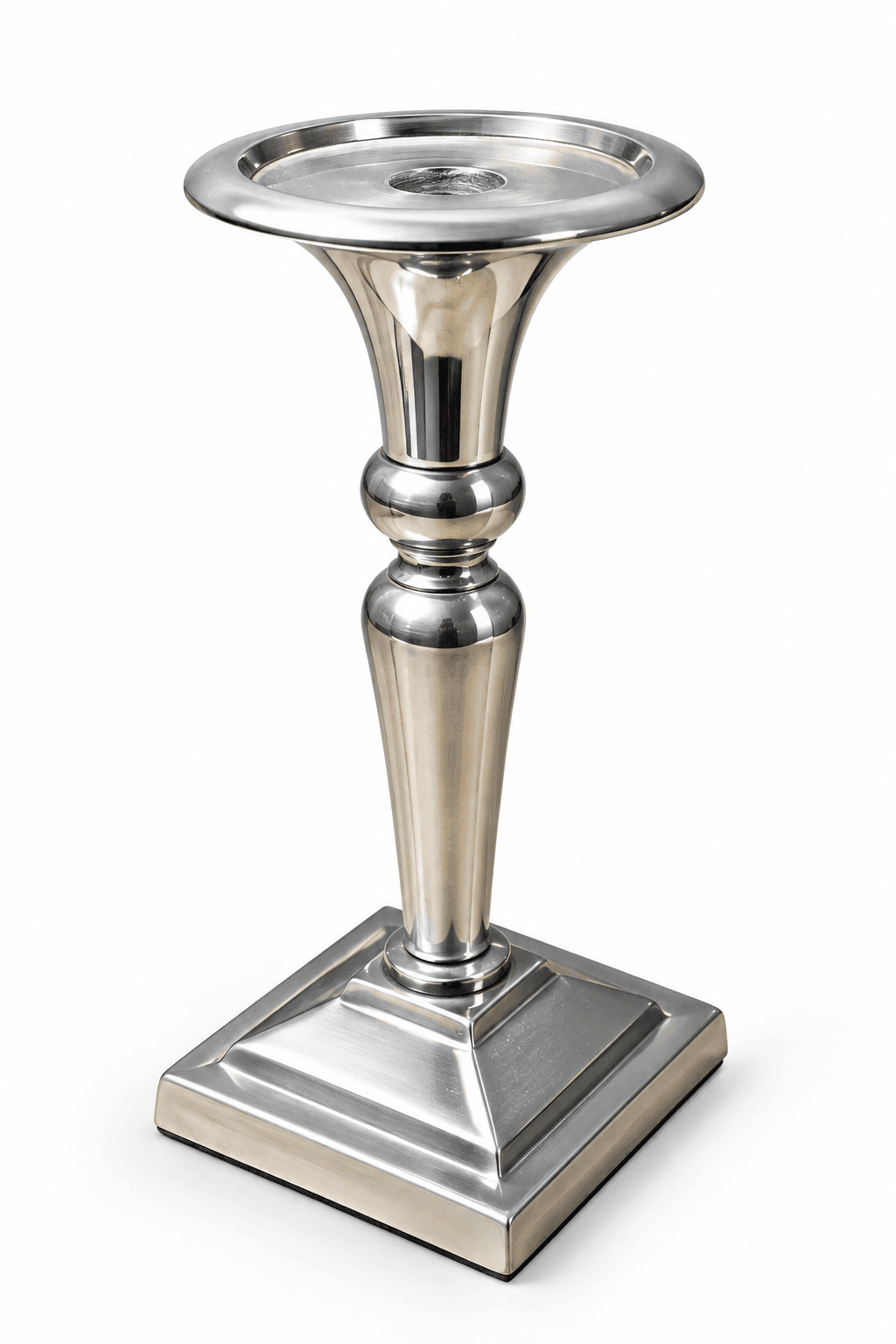 Silver Pedestal Candle Holder