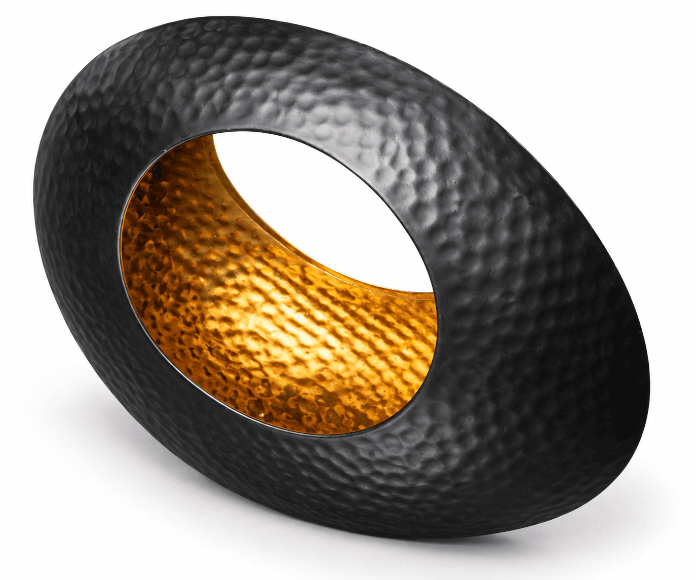 Black Gold Ring Vase