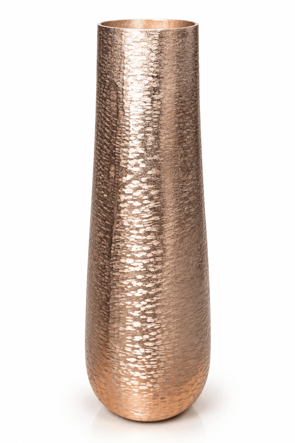 Copper Hammered Vase