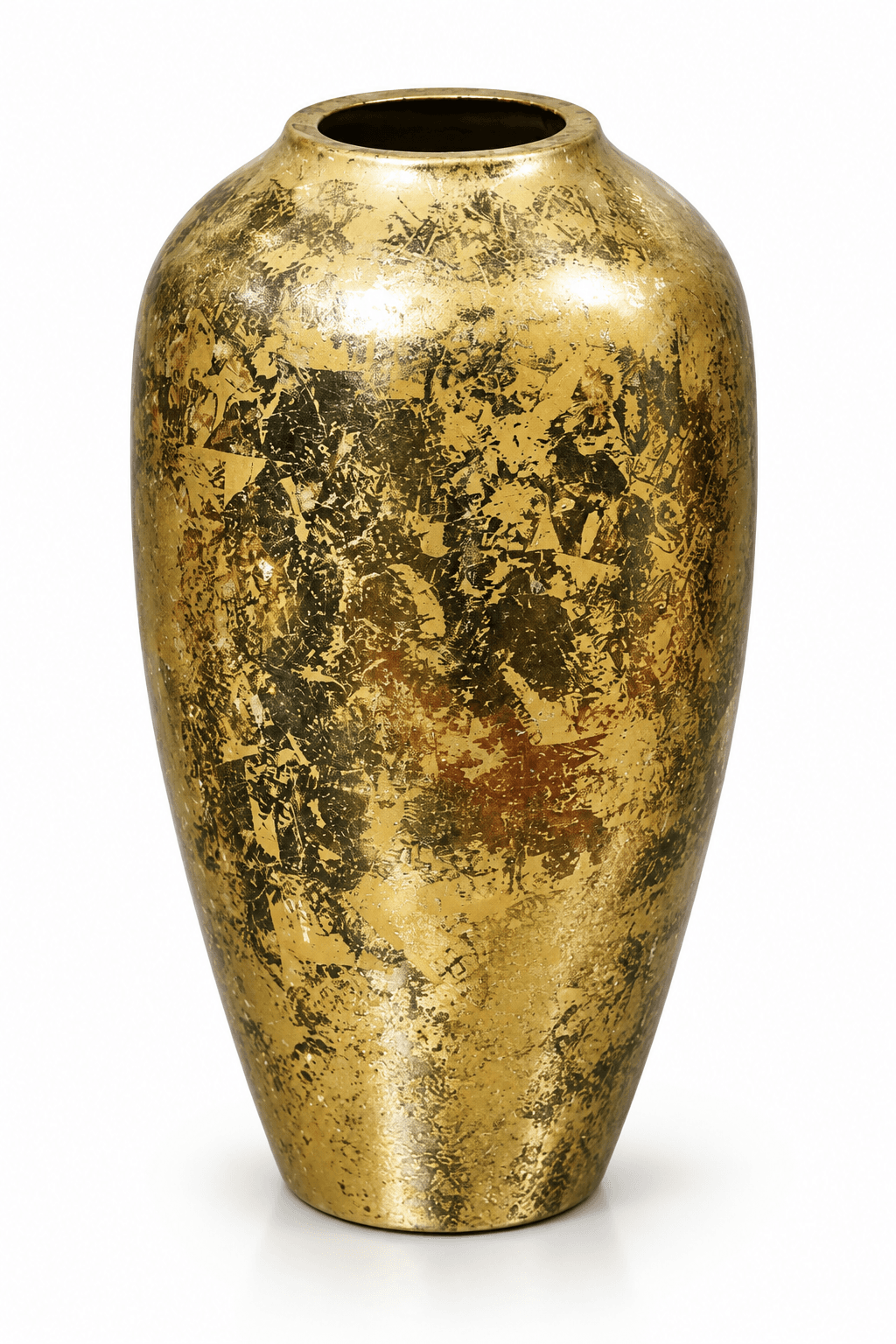 Gold Leaf Mottled Vase