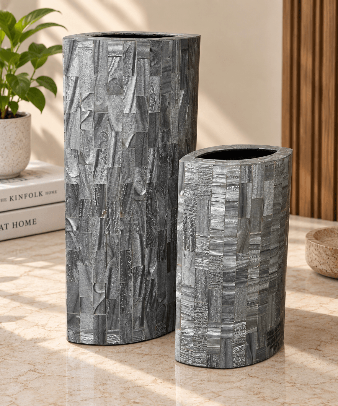 Mosaic Tall Vases