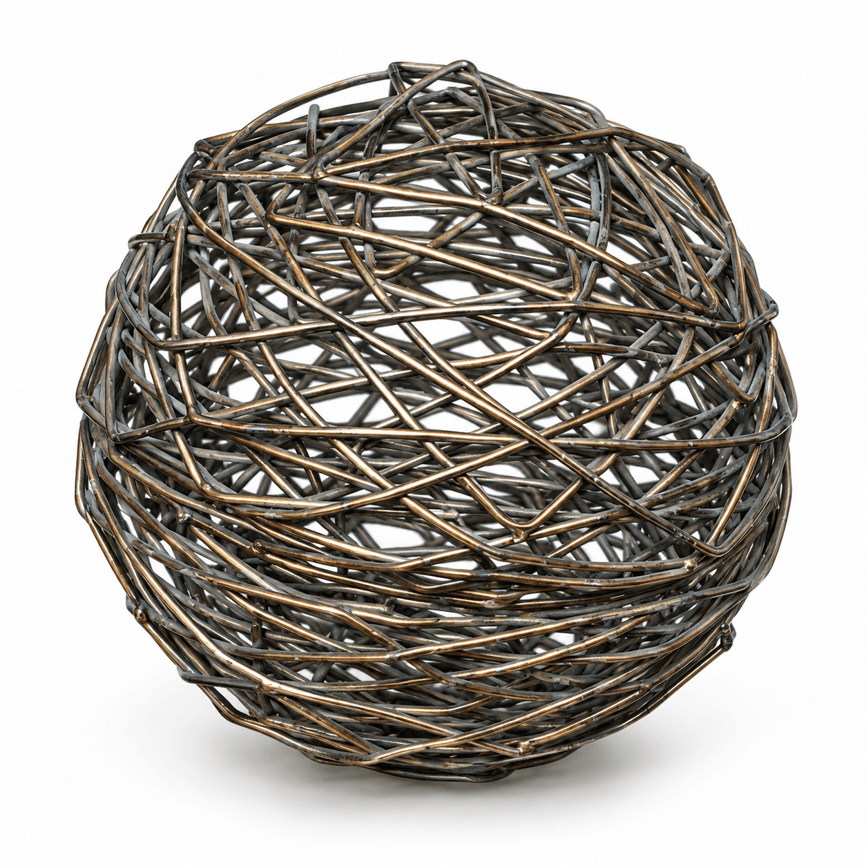 Bronze Woven Sphere Orb
