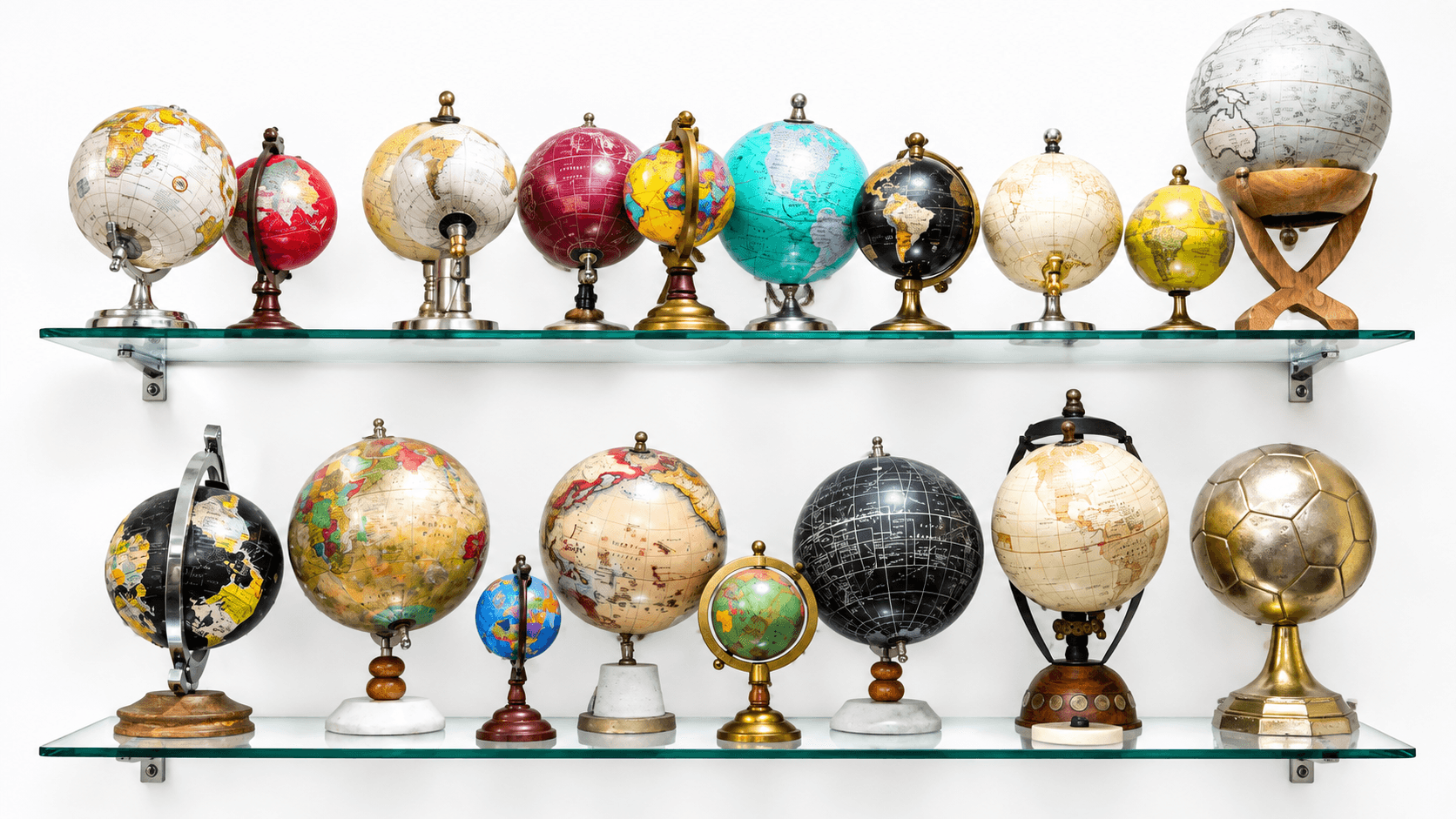 Decorative Globes Shelf 1