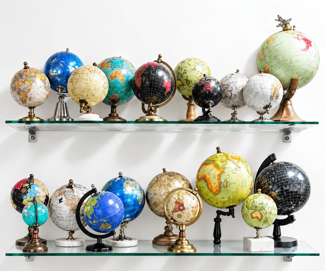 Decorative Globes Shelf 2