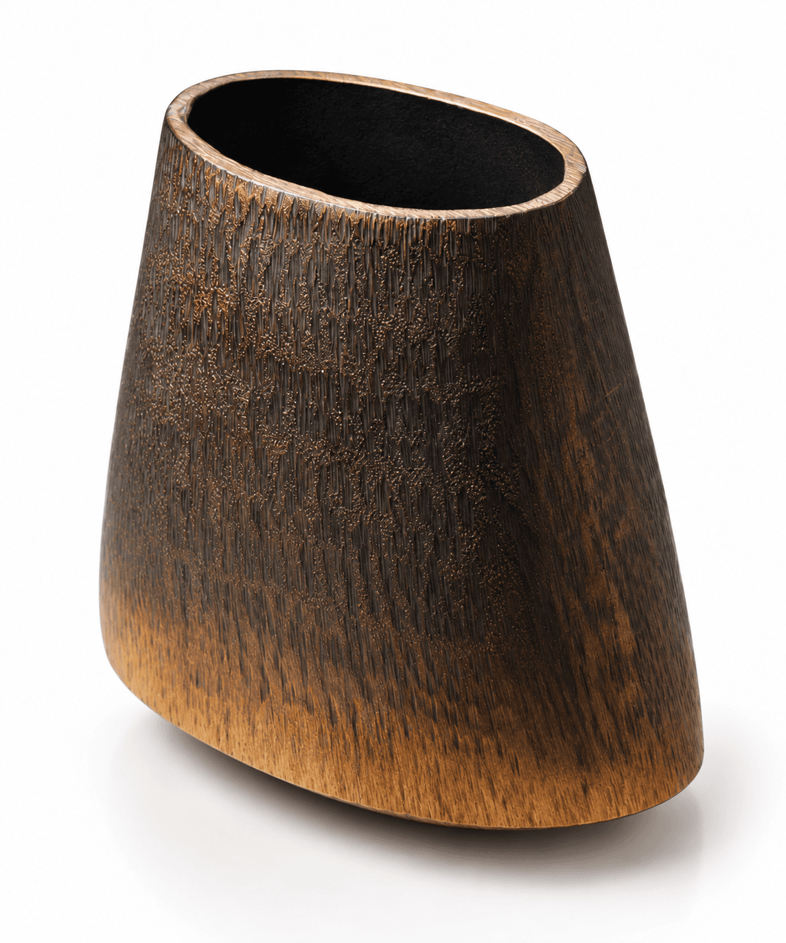 Wood Angular Vase